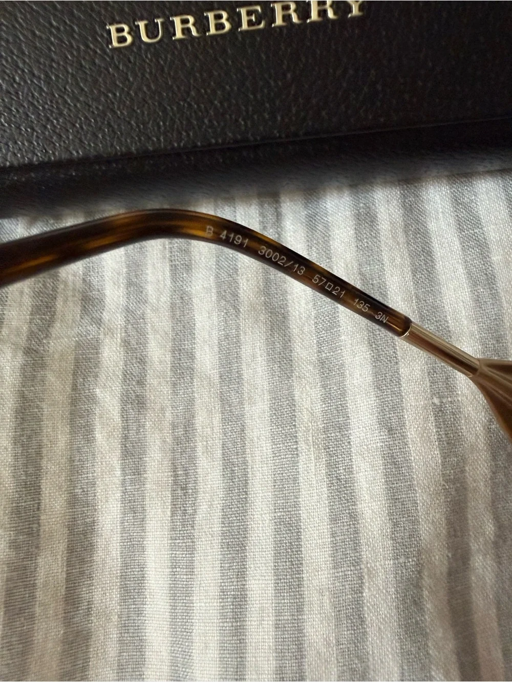Burberry Tortoiseshell Oversized Sunglasses with Brown Gradient Lenses